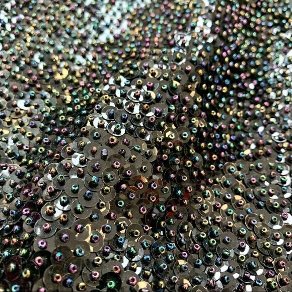 Serious Fun vintage black beaded sequin embellished sparkly vest - Picture 8 of 14